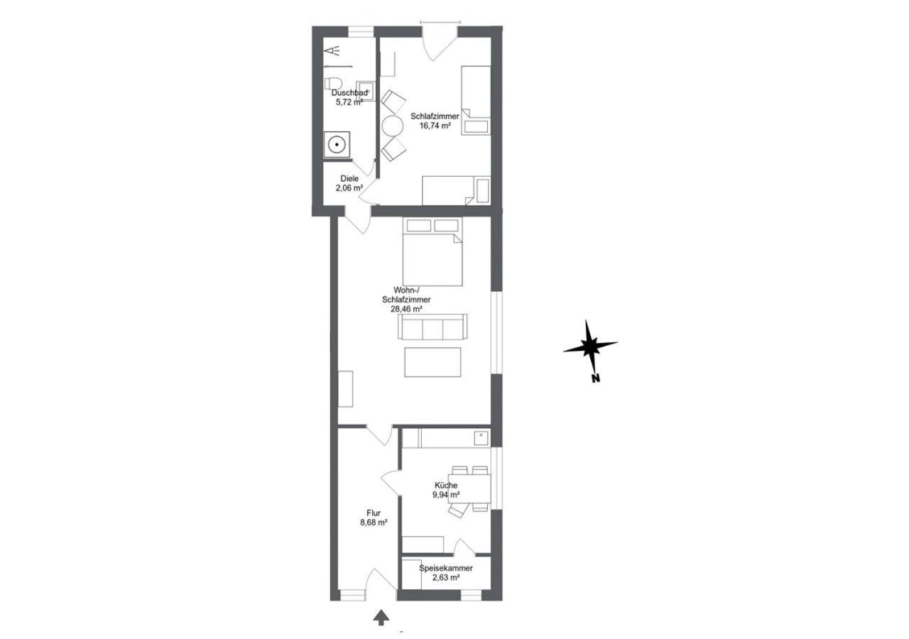 Studioappartement Koenigsacker Ladelund Ngoại thất bức ảnh